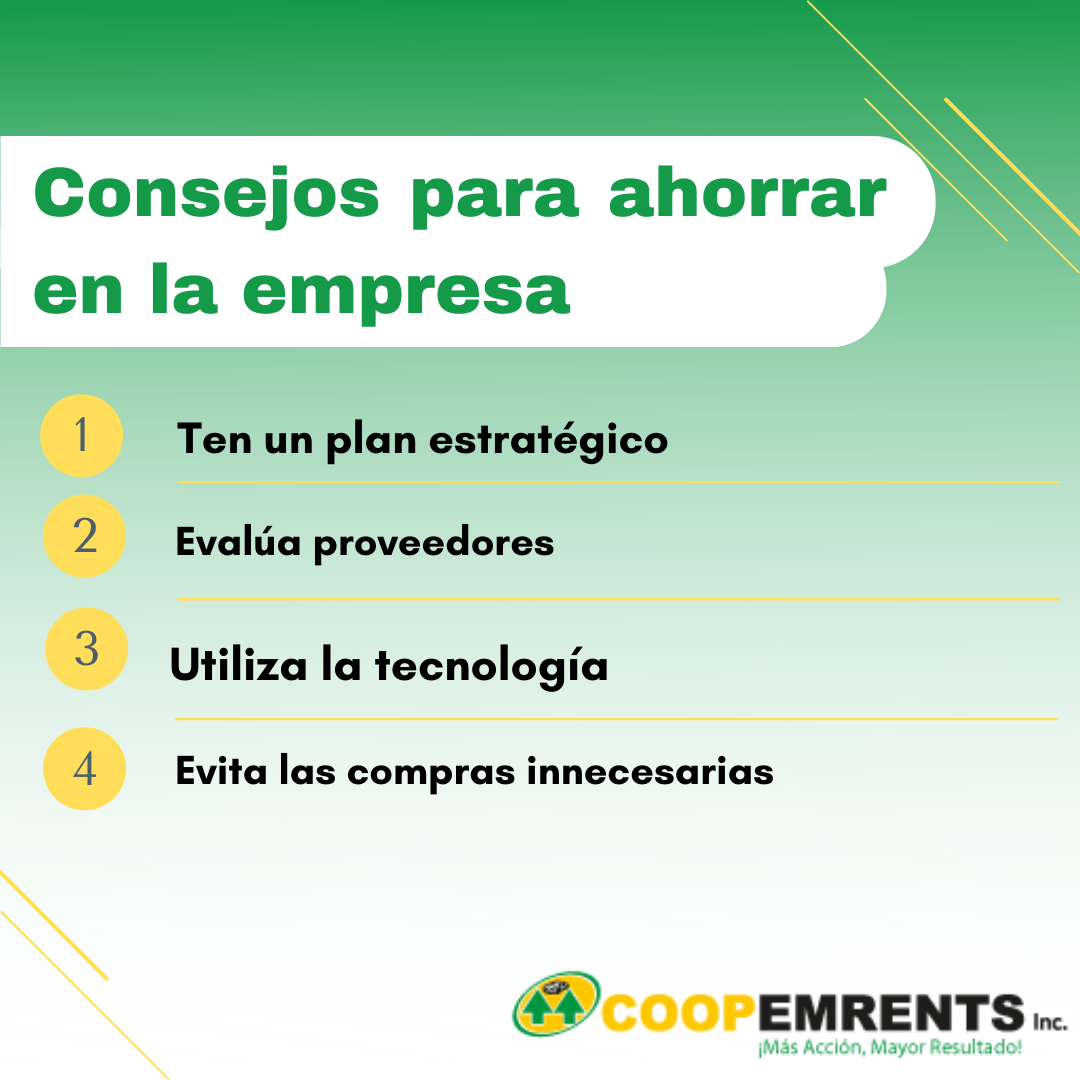 Incentivemos el ahorro en nuestras empresas